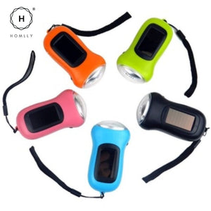 Homlly Emergency Hand Crank Solar AM/ FM Radio with LED Flashlight & 2000mAh Power Bank Phone Charger