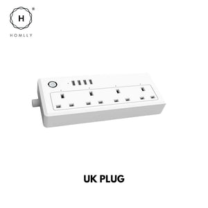 Homlly Smart WIFI Power Strip 4 AC Outlets  4 USB Ports