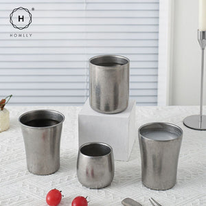 Homlly Tonii Flake Texture 304 Stainless Steel Cup Mug Pitcher Drinkware