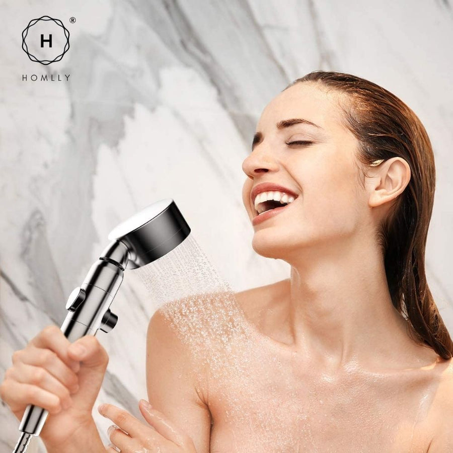 Homlly Filtered High Pressure Adjustable Shower Head (3 Spray Settings)