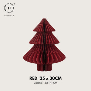 Homlly Paper Christmas Tree Table Hanging Decor Decoration Set