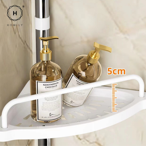 Homlly Extendable Toiletries Pole Rack