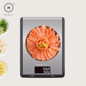 Homlly Digital Electronic Food Weighing Kitchen Scale (6 measurements, Up to 10kg)