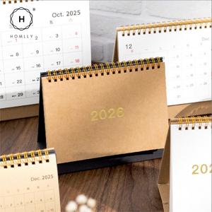 Homlly Desktop Stand up Monthly Planner Calendar (2026)