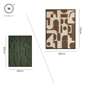 Homlly Tactii Carved Abstract Hand-painted Wall Art Painting