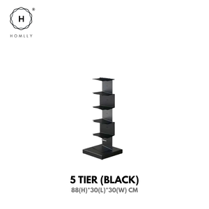 Homlly Sedii Invisible Vertical Standing Tower Rack Book Shelf
