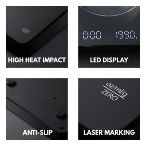 Homlly Blako LED Coffee Scale with Timer Rechargeable Battery