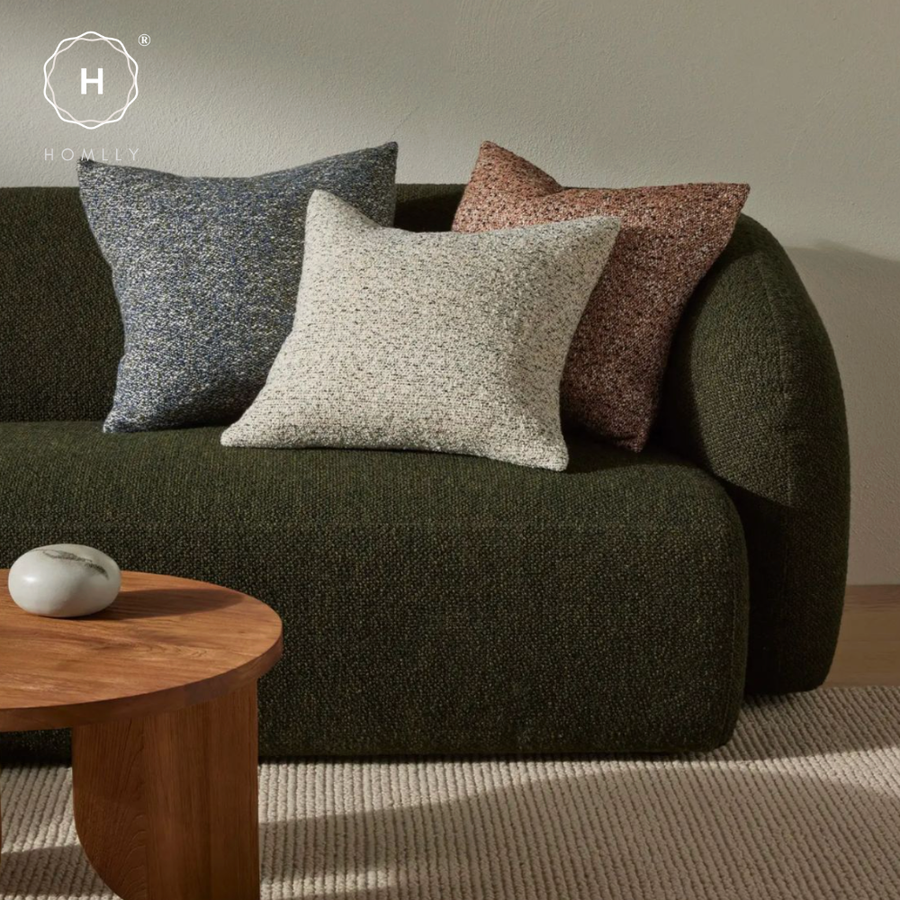 Homlly Natta Weave Chenille Sofa Cushion Cover Case (45x45cm)