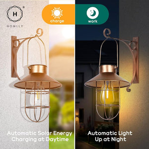 Homlly Tenu Retro Solar  Waterproof Lantern Lamp