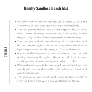 Homlly Sandless Beach Mat