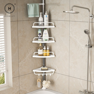 Homlly Extendable Toiletries Pole Rack