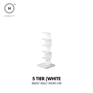 Homlly Sedii Invisible Vertical Standing Tower Rack Book Shelf