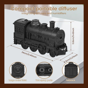 Homlly Steam Train Diffuser Humidifier With Light (300ml）