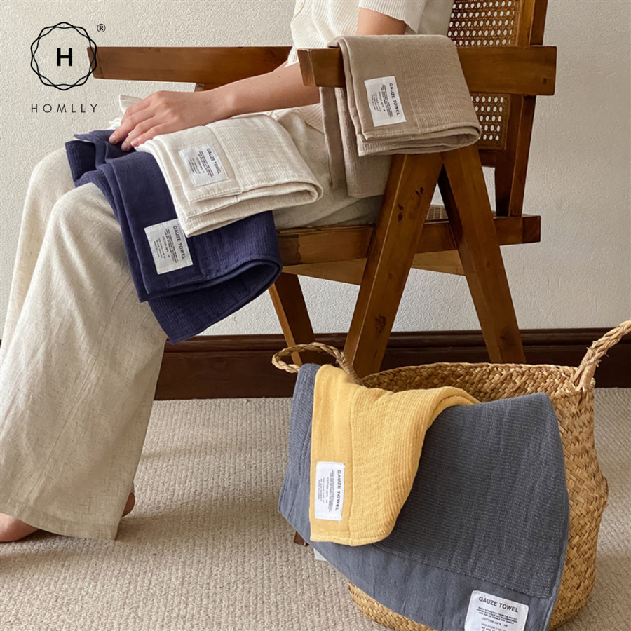 Homlly Michii 2 Layers baby Soft Gauze Towel