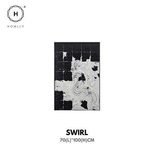 Homlly Monochrome Black Lines Series Painting