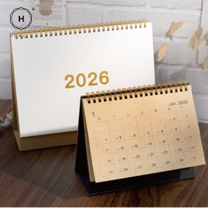 Homlly Desktop Stand up Monthly Planner Calendar (2026)