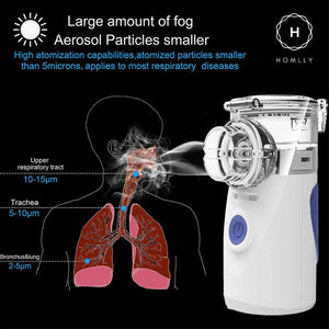 Homlly Portable Cool Mist Steam Inhaler Nebulizer