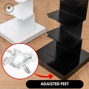 Homlly Sedii Invisible Vertical Standing Tower Rack Book Shelf