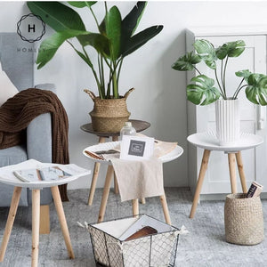 Homlly Bosca 3 legged Coffee Round Side Table