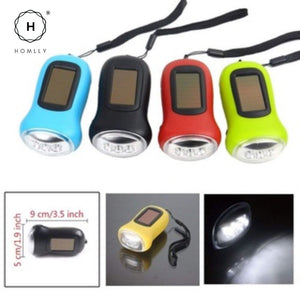 Homlly Emergency Hand Crank Solar AM/ FM Radio with LED Flashlight & 2000mAh Power Bank Phone Charger