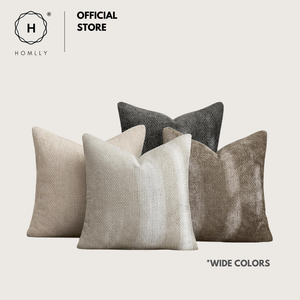 Homlly Sadii Textured Chenille Decorative Pillow Cushion Cover Case (45x45cm)