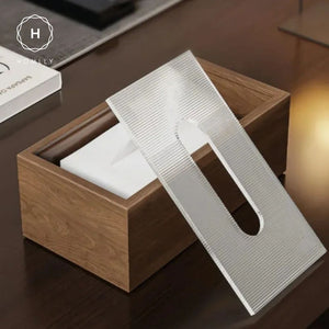 Homlly Wooden Mesh Tissue Box