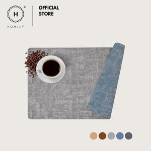 Homlly Monii Double Color Leather Waterproof Heat Resistance Table Placemats