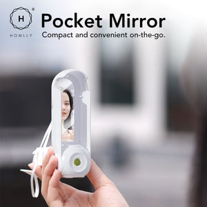 Homlly 5 in 1 Portable Handheld Pocket Fan with Power Bank, Flash Light, Mirror & Mobile Phone Holder