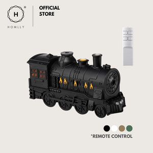 Homlly Steam Train Diffuser Humidifier With Light (300ml）