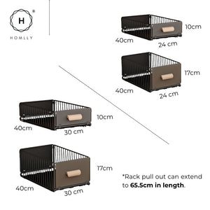 Homlly Todii Pull Out Kitchen Cabinet Organizer Tray