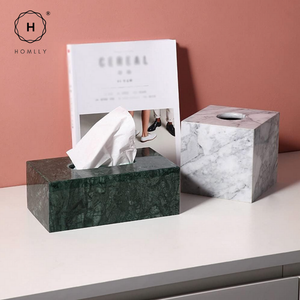[2nd Chance] Homlly Real Marble Tissue Box Holder