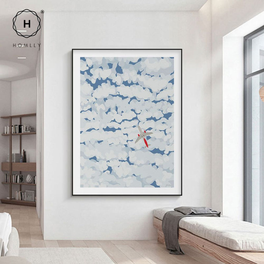Homlly Tropical Palm Tree Coastal Escape Pop Art Wall Painting
