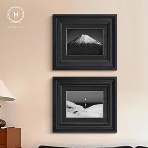 Homlly Minimalist European Vintage Black Framed Decorative Art Painting (40x35cm)
