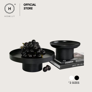 Homlly Uii Round Decorative ABS Storage Tray