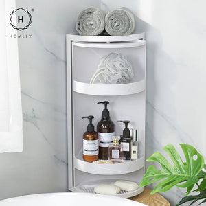 Homlly Revolving Corner Storage Shelves