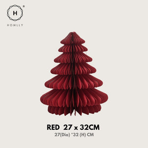 Homlly Paper Christmas Tree Table Hanging Decor Decoration Set