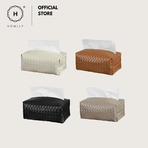Homlly Leather Tissue Box Cover
