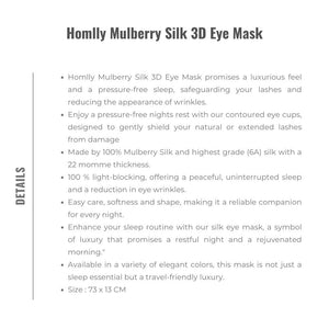 Homlly Mulberry Silk 3D Eye Mask