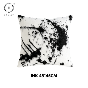 Homlly Luxii II Black Decorative Pillow Cushion Cover