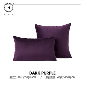 Homlly Euii Luxury Velvet Decorative Sofa Cushion Pillow Cover  (45cm x 45cm | 30cm x 50cm)