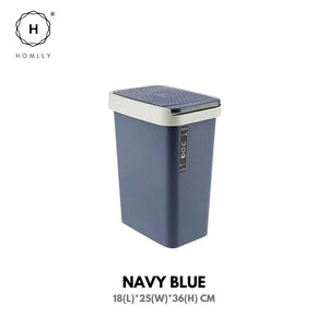 Homlly Rubbish Trash Bin with Lid (12L)