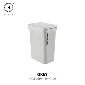 Homlly Rubbish Trash Bin with Lid (12L)