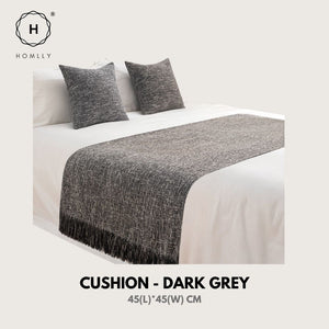 Homlly Weave Decorative Pillow Cushion Covers with Bed Runner Throw