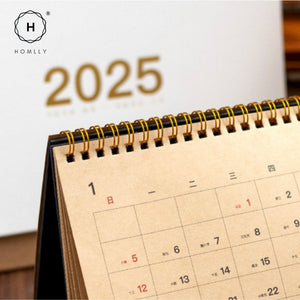 Homlly Desktop Stand up Monthly Planner Calendar (2025)