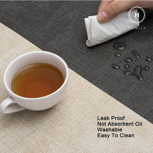 Homlly Monii Double Color Leather Waterproof Heat Resistance Table Placemats