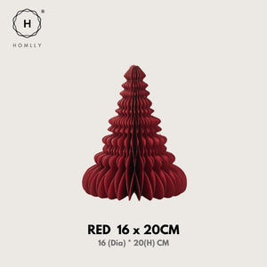 Homlly Paper Christmas Tree Table Hanging Decor Decoration Set