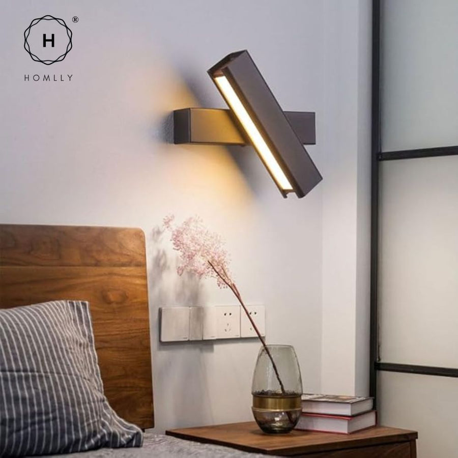 Homlly 330 Degree Rotating Bedside Wall Lamp