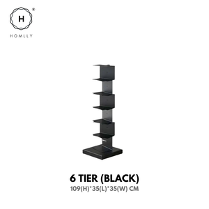 Homlly Sedii Invisible Vertical Standing Tower Rack Book Shelf