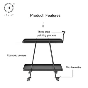 Homlly Collii Serving Bar Cart Trollery
