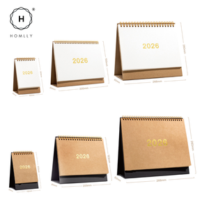 Homlly Desktop Stand up Monthly Planner Calendar (2026)